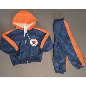 Nfl Chicago Bears Two Piece Set Jacket And Pants Toddlers Size 2T Vintage